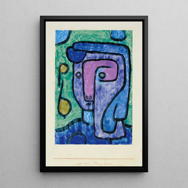 Yökasvit - Paul Klee — kehystetty taideteos seinällä
