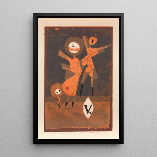 Kukkien suku V - Paul Klee — kehystetty taideteos seinällä