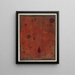Fruits sur fond rouge - Paul Klee — kehystetty taideteos seinällä