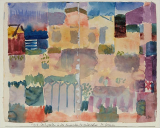 Puutarha Saint-Germainissä, Euroopan kaupunginosa Tunisian lähellä - Paul Klee — näkymä teoksesta