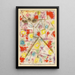 Muistolehti E - Paul Klee — kehystetty taideteos seinällä