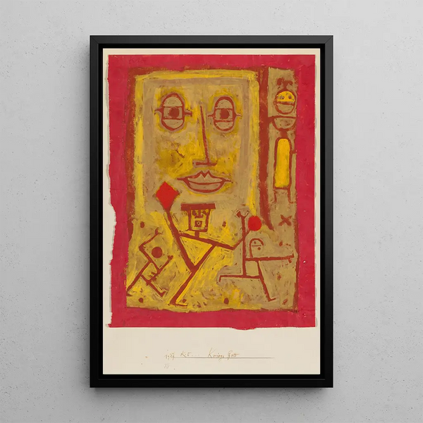 Sodan jumala - Paul Klee — kehystetty taideteos seinällä