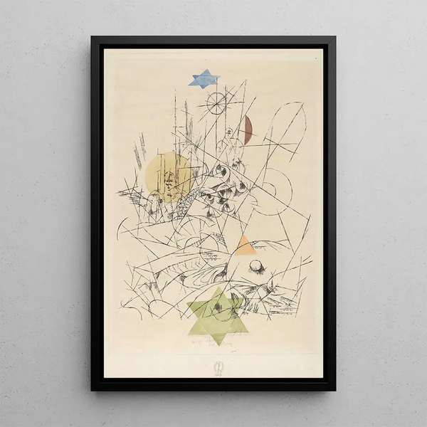 Toivo ja Tuho - Paul Klee — kehystetty taideteos seinällä