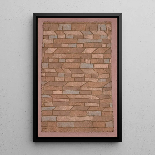 Mökki - Paul Klee — kehystetty taideteos seinällä