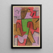 Intialainen - Paul Klee — kehystetty taideteos seinällä