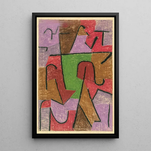 Intialainen - Paul Klee — kehystetty taideteos seinällä