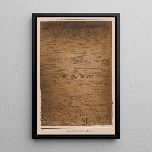 Kirjoitus - Paul Klee — kehystetty taideteos seinällä