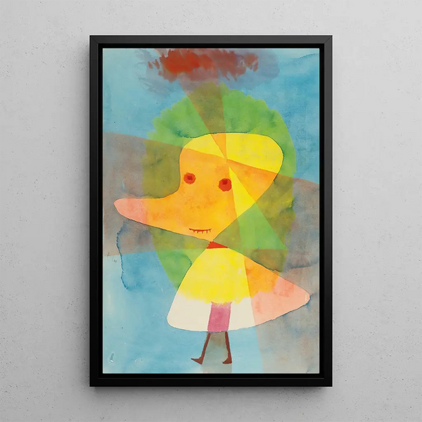 Pieni Puutarhan Aave - Paul Klee — kehystetty taideteos seinällä