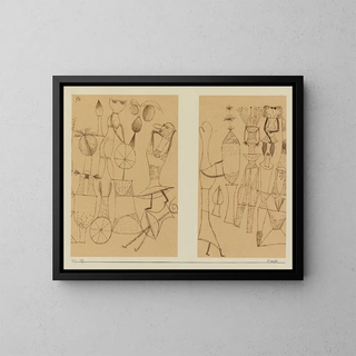 Comédie - Paul Klee — kehystetty taideteos seinällä