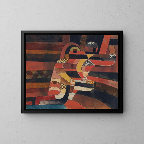 Amants - Paul Klee — kehystetty taideteos seinällä