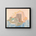 Mythe d'une île - Paul Klee — kehystetty taideteos seinällä