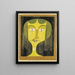 Portrait d'une femme aux yeux violets - Paul Klee — kehystetty taideteos seinällä