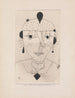Croquis de portrait d'une dame costumée - Paul Klee — näkymä teoksesta