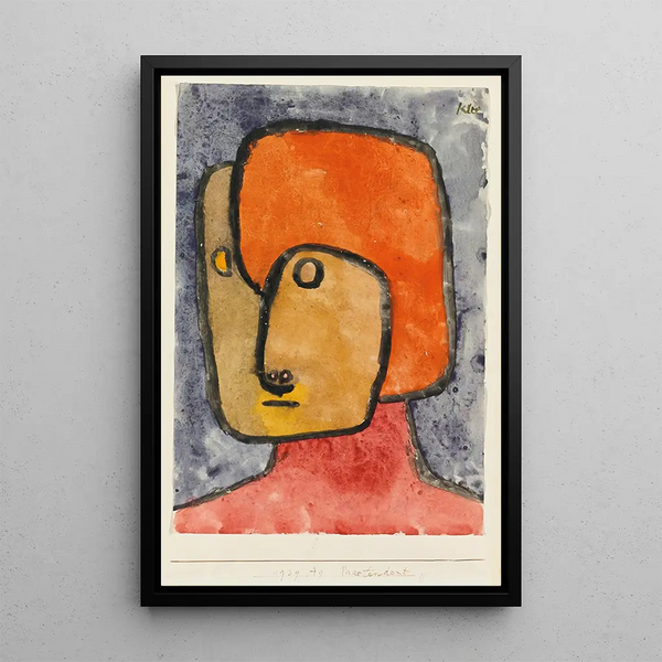 Teeskentelevä kosija - Paul Klee — kehystetty taideteos seinällä
