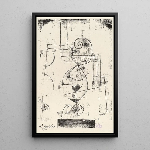 Sydämen kuningatar - Paul Klee — kehystetty taideteos seinällä