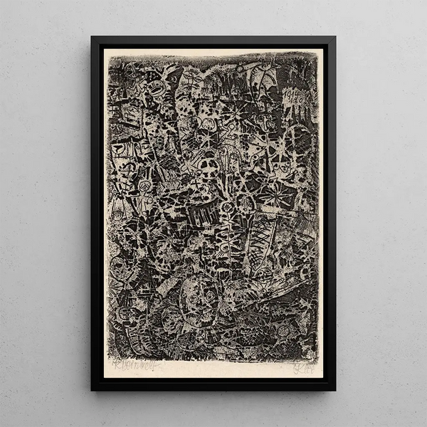 Pikku maailma - Paul Klee — kehystetty taideteos seinällä