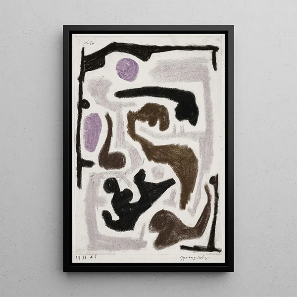 Halkittu puu - Paul Klee — kehystetty taideteos seinällä