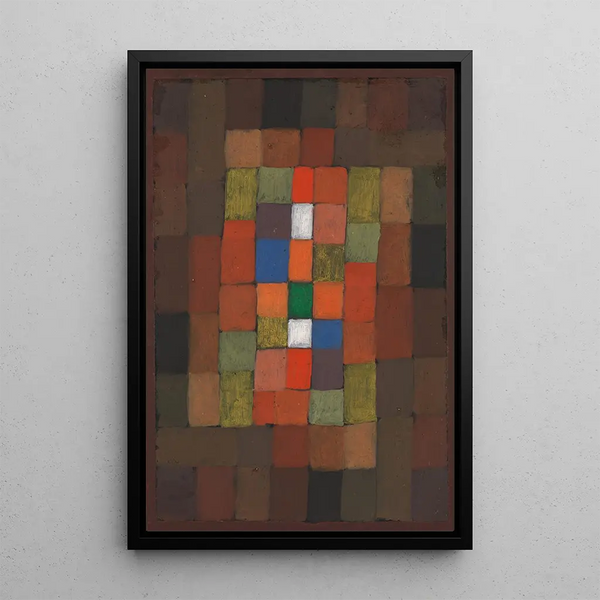 Staattinen-dynaaminen graduointi - Paul Klee — kehystetty taideteos seinällä