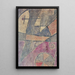 Lyöty kaupunki - Paul Klee — kehystetty taideteos seinällä