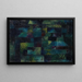 Puutarhan terassit - Paul Klee — kehystetty taideteos seinällä