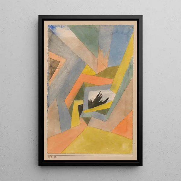 Kuusien idea - Paul Klee — kehystetty taideteos seinällä