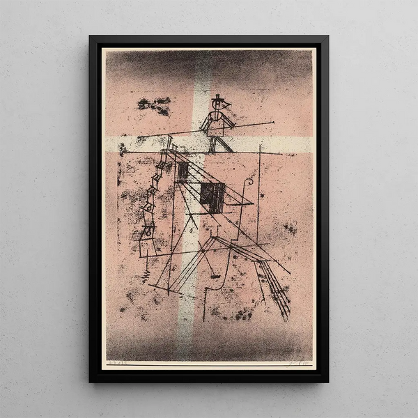 Vaijerikulkija - Paul Klee — kehystetty taideteos seinällä