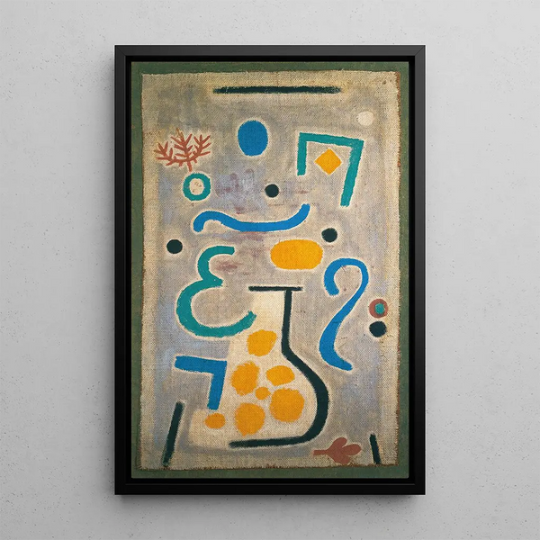 Maljakko - Paul Klee — kehystetty taideteos seinällä