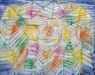 Teatterin vuoristorakennus - Paul Klee — näkymä teoksesta