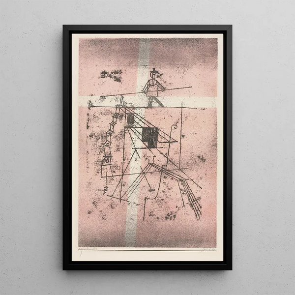 Vaijerikulkija - Paul Klee — kehystetty taideteos seinällä