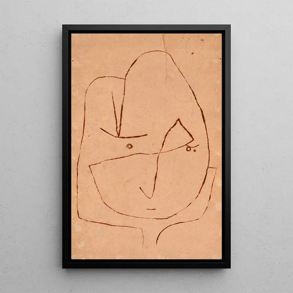 Menee kuihtumaan - Paul Klee — kehystetty taideteos seinällä