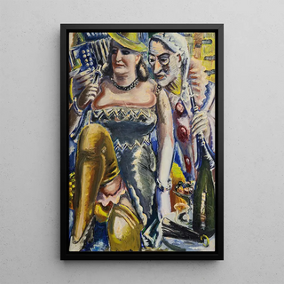 Paul Kleinschmidt - Doppelbildnis Faschingbild Knstler und Frau.webp