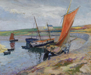 Paul Madeline - Bateaux Au Bord De La Mer.webp