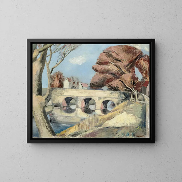 Le Pont de Romney Marsh - Paul Nash — kehystetty taideteos seinällä