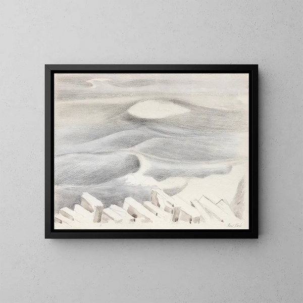 Vagues - Paul Nash — kehystetty taideteos seinällä