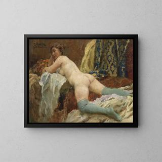 Paul Paede - Weiblicher Akt mit Strmpfen.webp