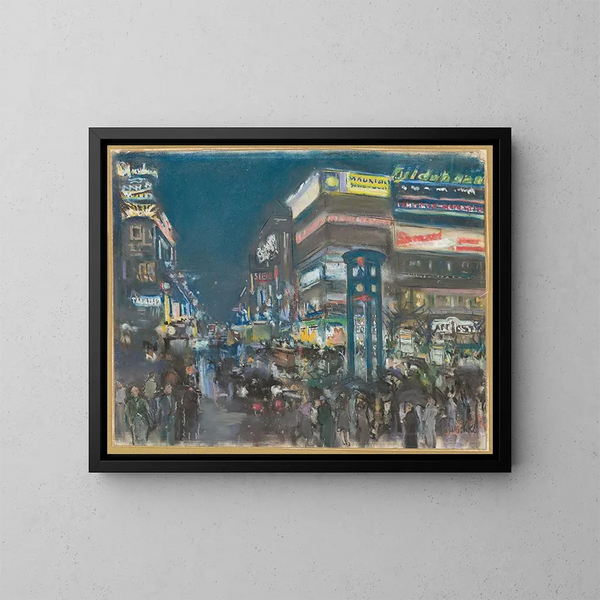 Potsdamer Platz - Paul Paeschke — kehystetty taideteos seinällä