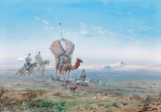 Paul Pascal - A caravan in the desert.webp