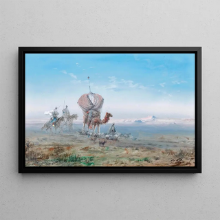Paul Pascal - A caravan in the desert.webp