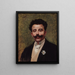 Portrait de Félicien Champsaur 1859-1934 romancier - Paul San — kehystetty taideteos seinällä