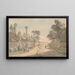Bayswater-maalaus, Lontoo - Paul Sandby — kehystetty taideteos seinällä
