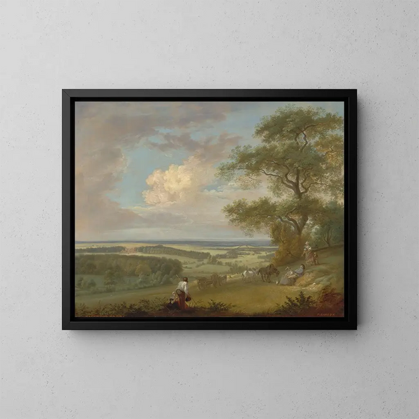 Hackwood Park, Hampshire - Paul Sandby — kehystetty taideteos seinällä
