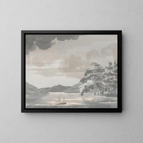 Järvenscène - Paul Sandby — kehystetty taideteos seinällä