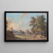Näytös Worcestershiressä - Paul Sandby — kehystetty taideteos seinällä