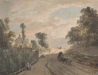 Le péage de Bayswater - Paul Sandby — näkymä teoksesta