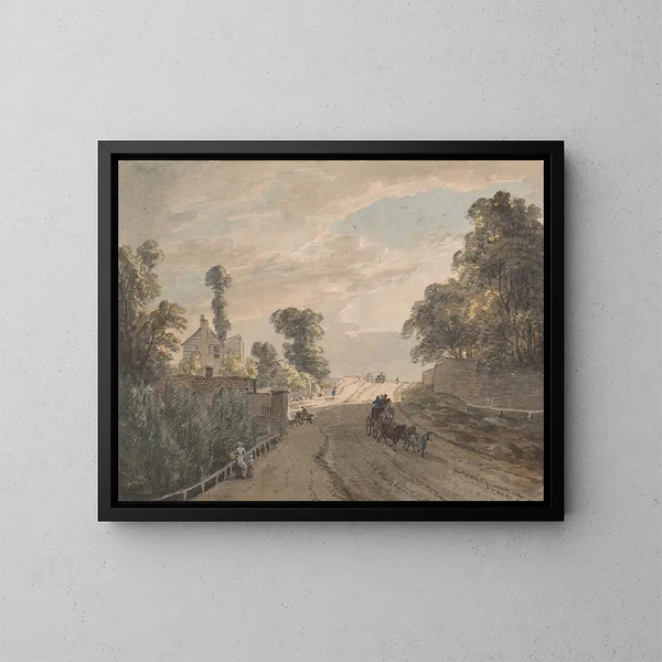 Le péage de Bayswater - Paul Sandby — kehystetty taideteos seinällä