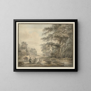 Paul Sandby - Travellers Halted in a Wooded Landscape.webp