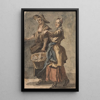 Paul Sandby - Two Women holding a Basket.webp
