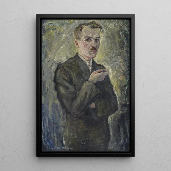 Autoportrait - Paul Schmidtbauer — kehystetty taideteos seinällä