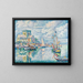 Barfleur - Paul Signac — kehystetty taideteos seinällä
