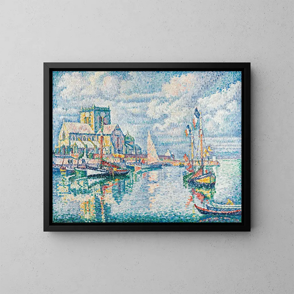 Barfleur - Paul Signac — kehystetty taideteos seinällä